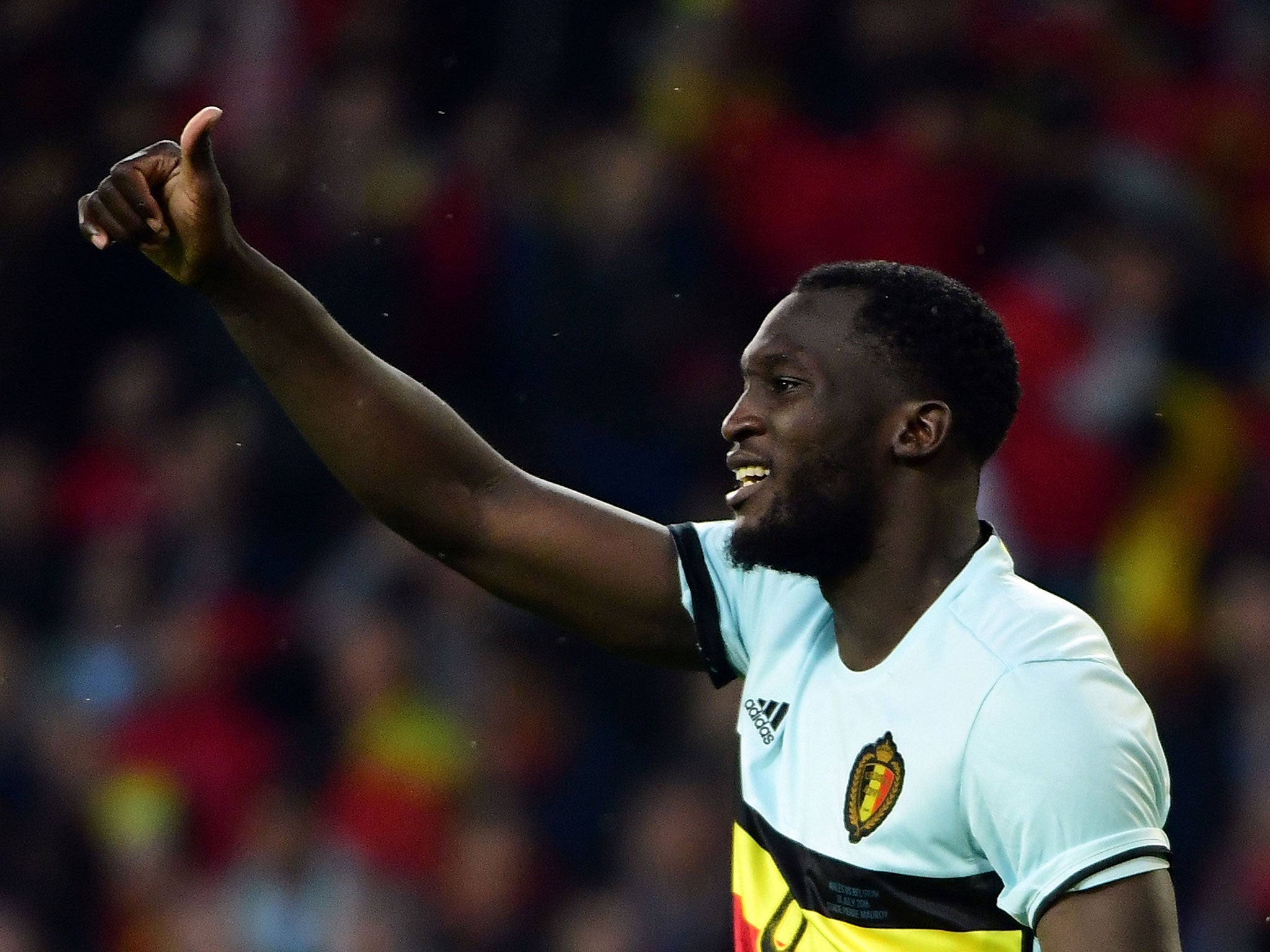 Romelu Lukaku on duty for Belgium at Euro 2016