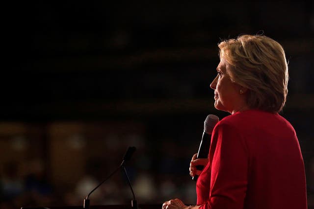 Hillary Clinton speaks at K'NEX in Hatfield, Pennsylvania 