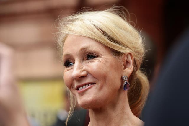 J.K Rowling has revealed she wrote a political fairy tale on a dress 