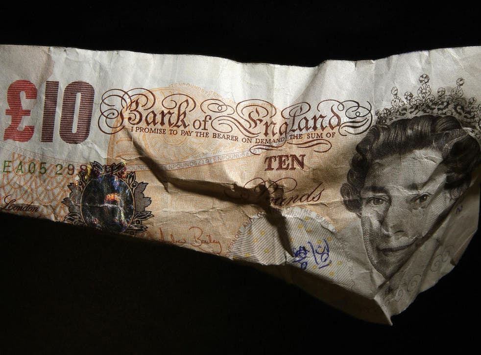 The value of the pound fell following the measures put in place following the 2008 crash