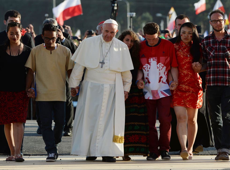 Pope Francis takes part in World Youth Day