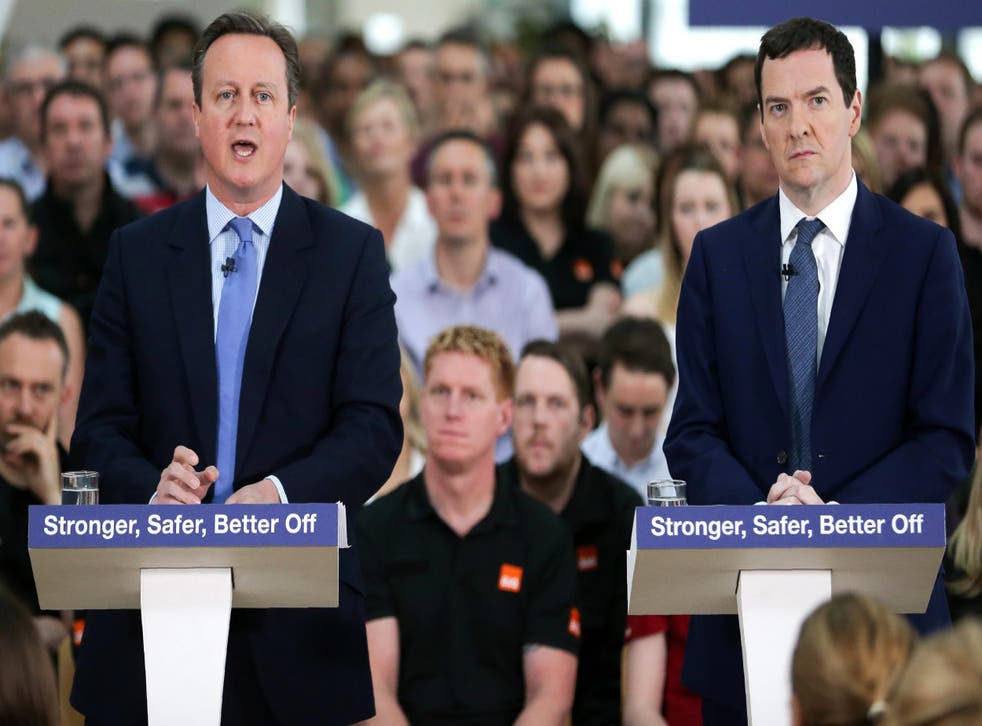 David Cameron (left) has rewarded former Chancellor George Osborne with a Companion of Honour 