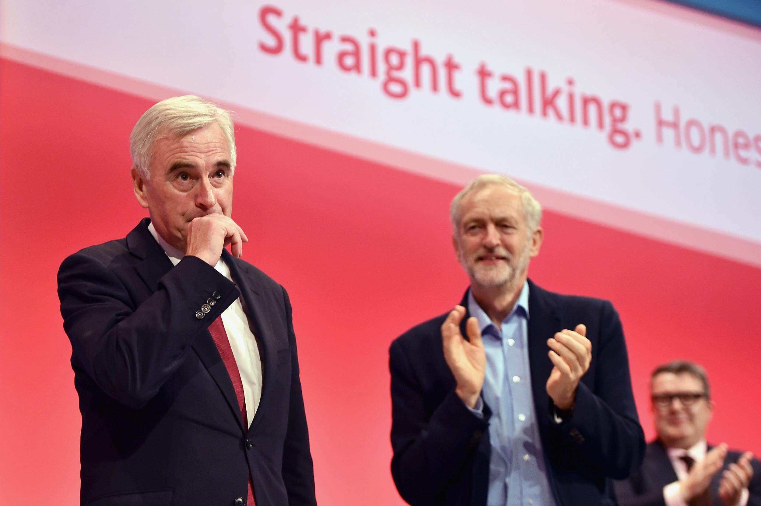 Jeremy Corbyn and Shadow Chancellor John McDonnell