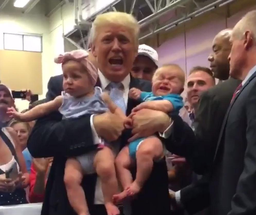 Look What Happens When You Give Your Babies To Donald Trump The Independent The Independent