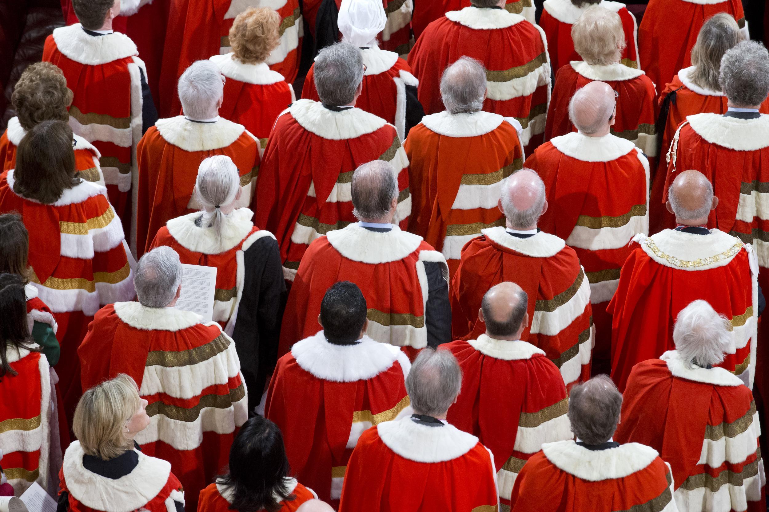 Peers in the House of Lords
