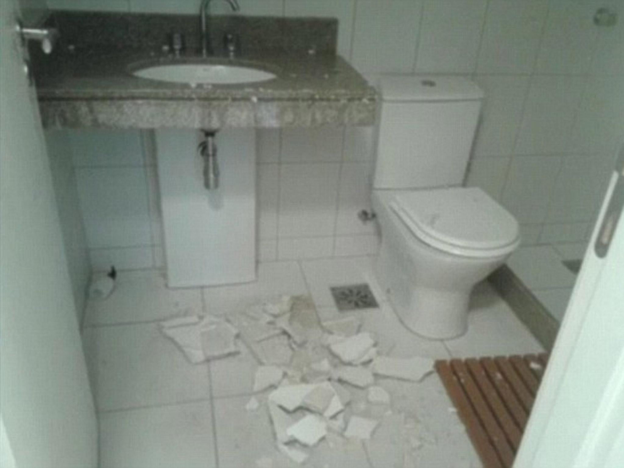 Some rooms had fixtures stolen and bathrooms smashed