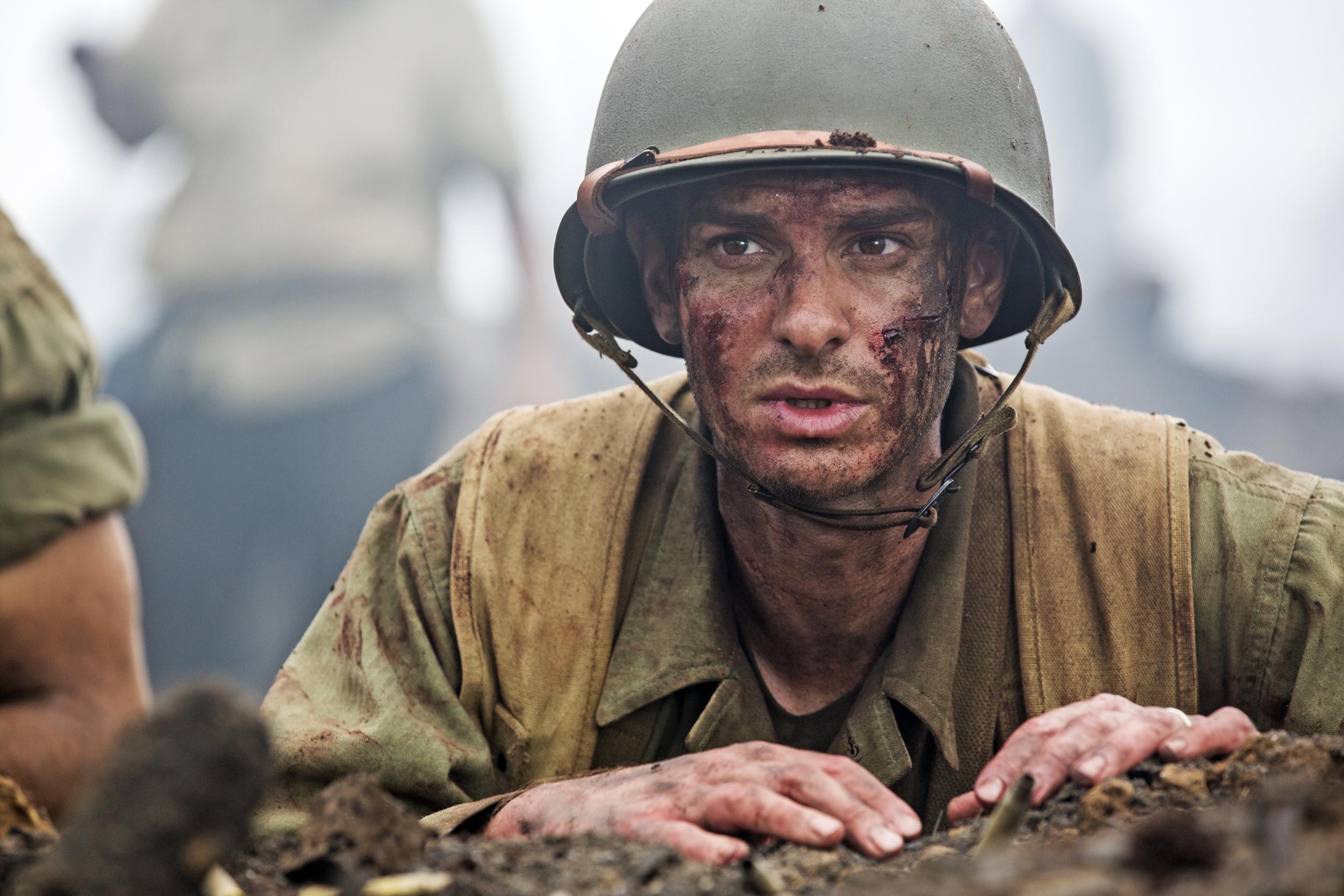 Andrew Garfield stars in Gibson's film 'Hacksaw Ridge': both film and star have been Oscar-nominated