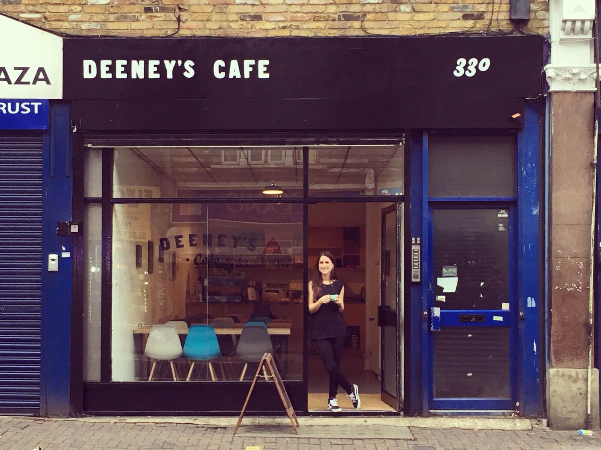 Deeney's cafe opened at its first permenant spot in Leyton in October 2015