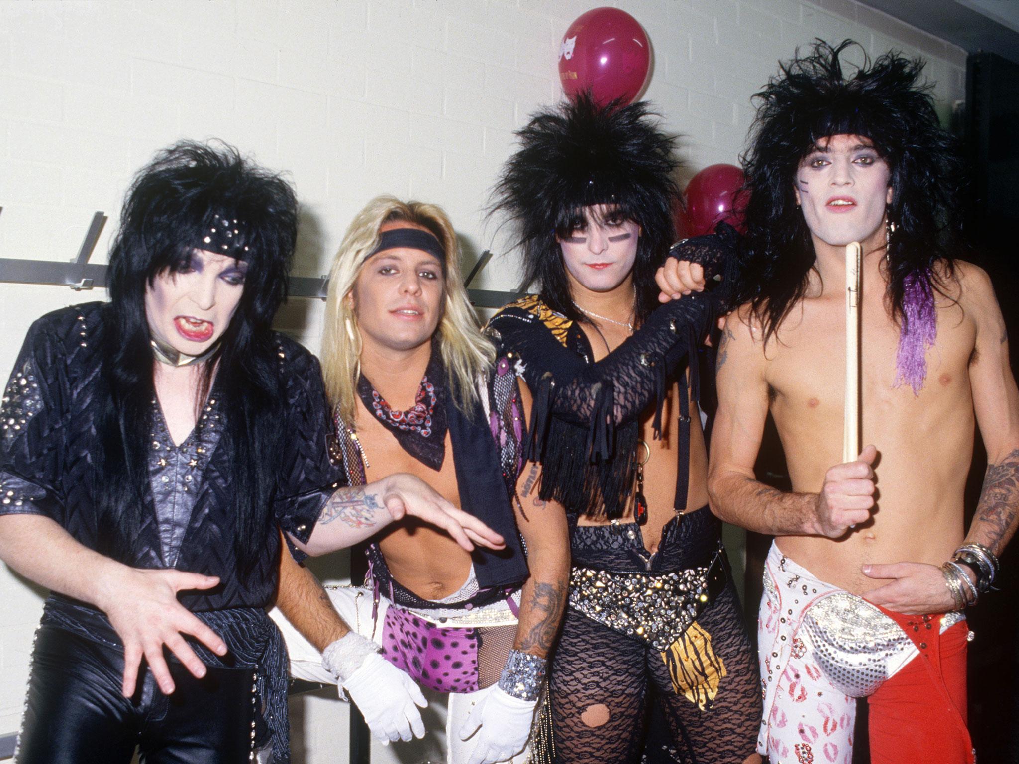 Mötley Crüe pictured in 1986. Decades later, the band are bringing out a range of sex toys.