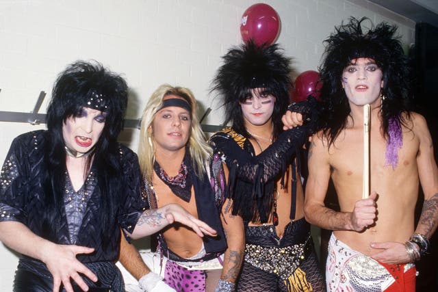 Mötley Crüe pictured in 1986. Decades later, the band are bringing out a range of sex toys.
