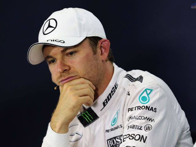Nico Rosberg appeared to accept that he couldn't beat Lewis Hamilton in the German Grand Prix