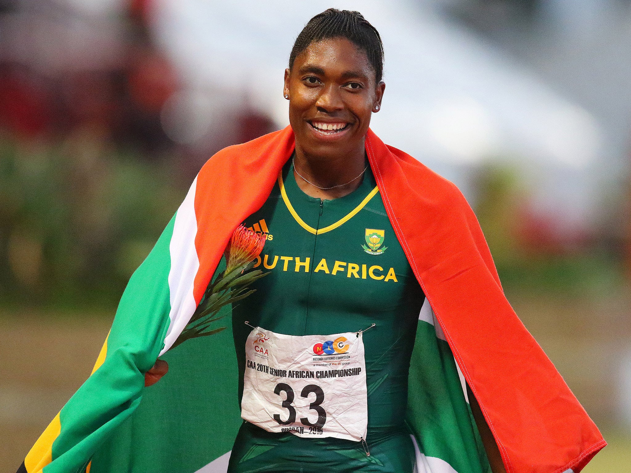 Caster Semenya is due to run in the 800m final in the Rio Olympics