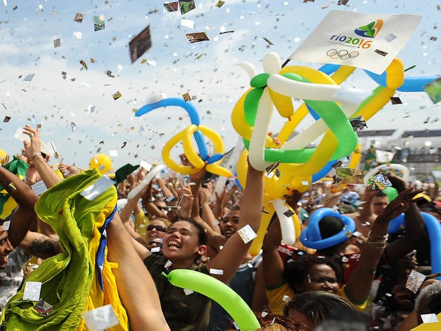 Rio parties after being awarded the Games in 2009