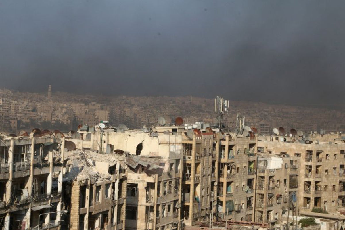 Syria: Rebel shelling 'kills 28 civilians' in Aleppo | The Independent ...