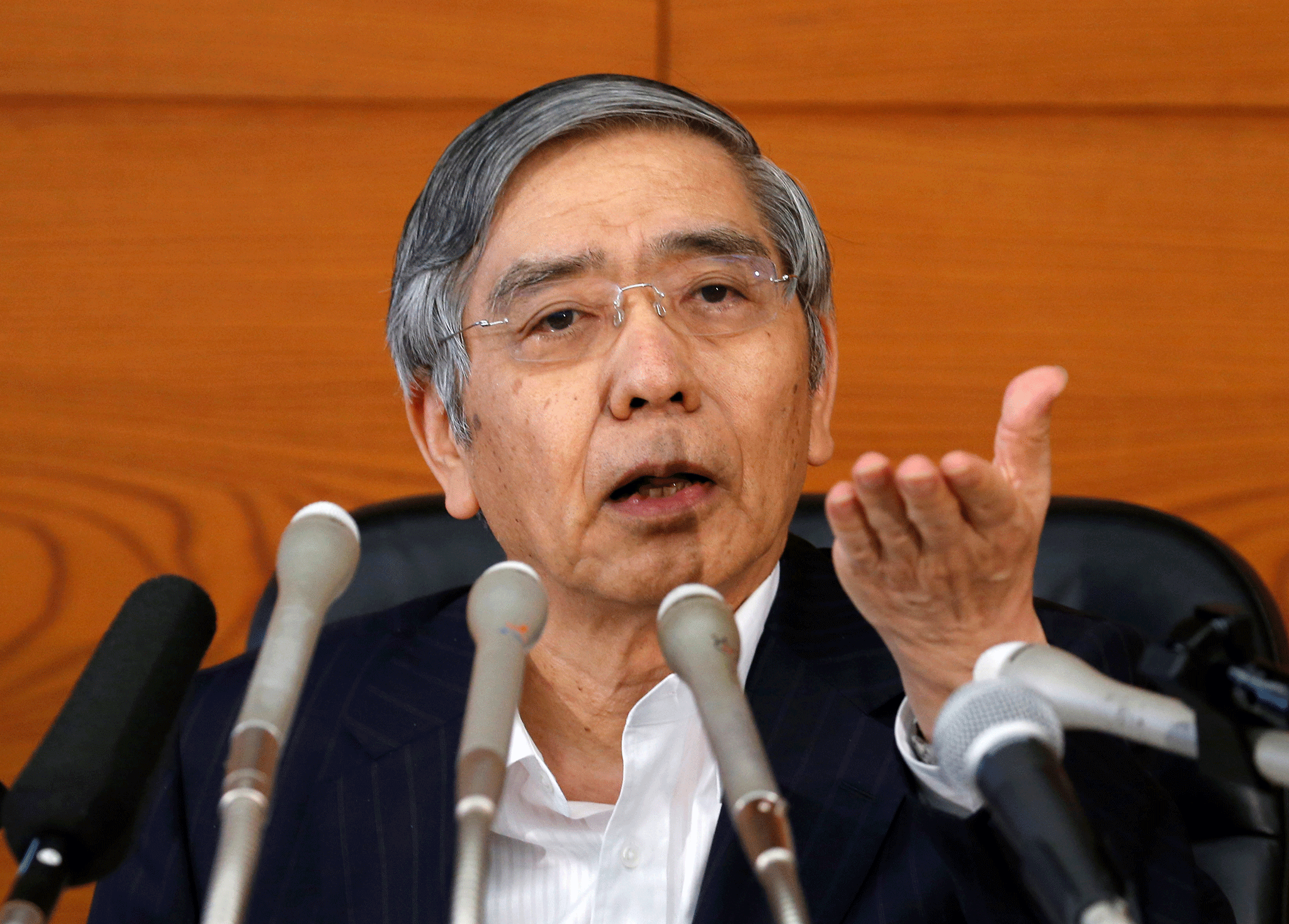 Haruhiko Kuroda, Governor of the Bank of Japan, which has halted its stimulus programme of bond-buying
