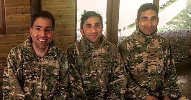 The photo, uploaded to Facebook by the Siddiqui brothers with a joke caption, was reported to police