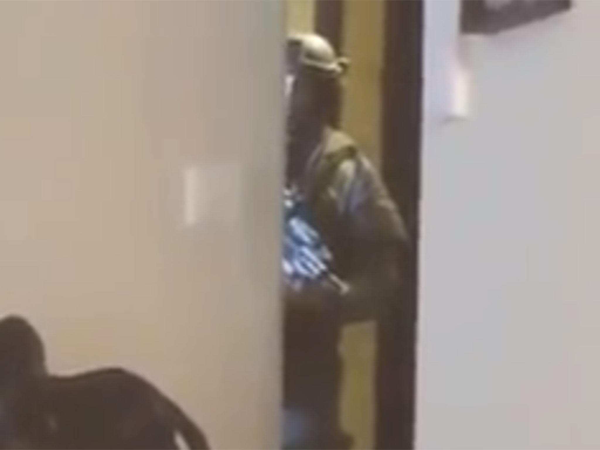 Still from video posted online by Korryn Gaines during her standoff with police