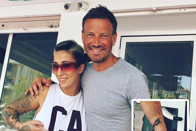 Clattenburg and his Champions League trophy tattoo