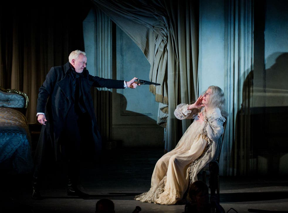 Peter Wedd as Herman and Rosalind Plowright OBE as the Countess in The Queen of Spades at Opera Holland Park