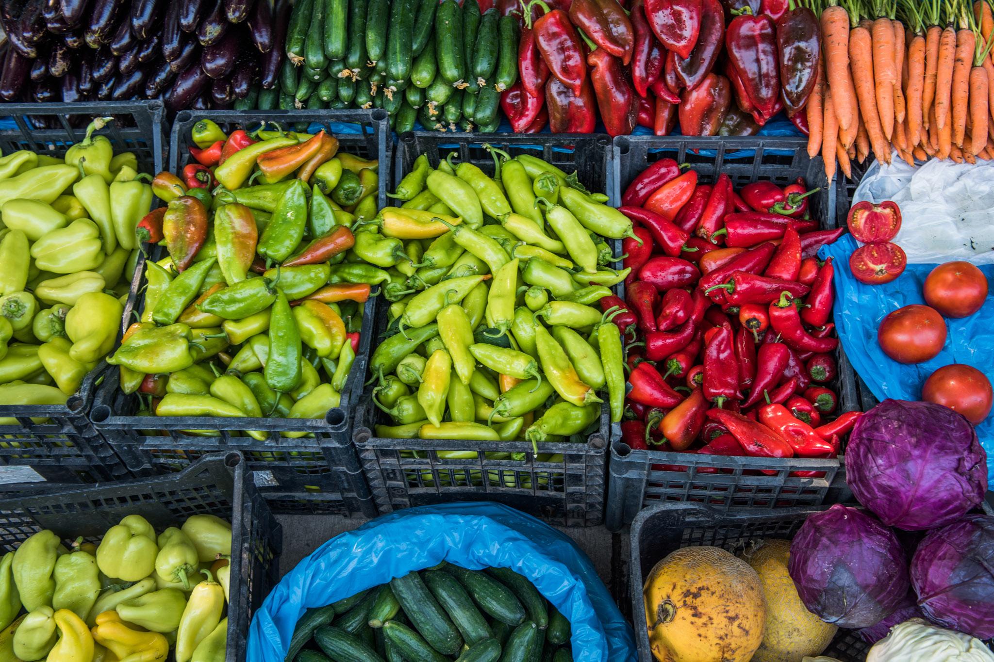 Albanian markets offer a rich variety of produce inspiring creativity in the kitchen