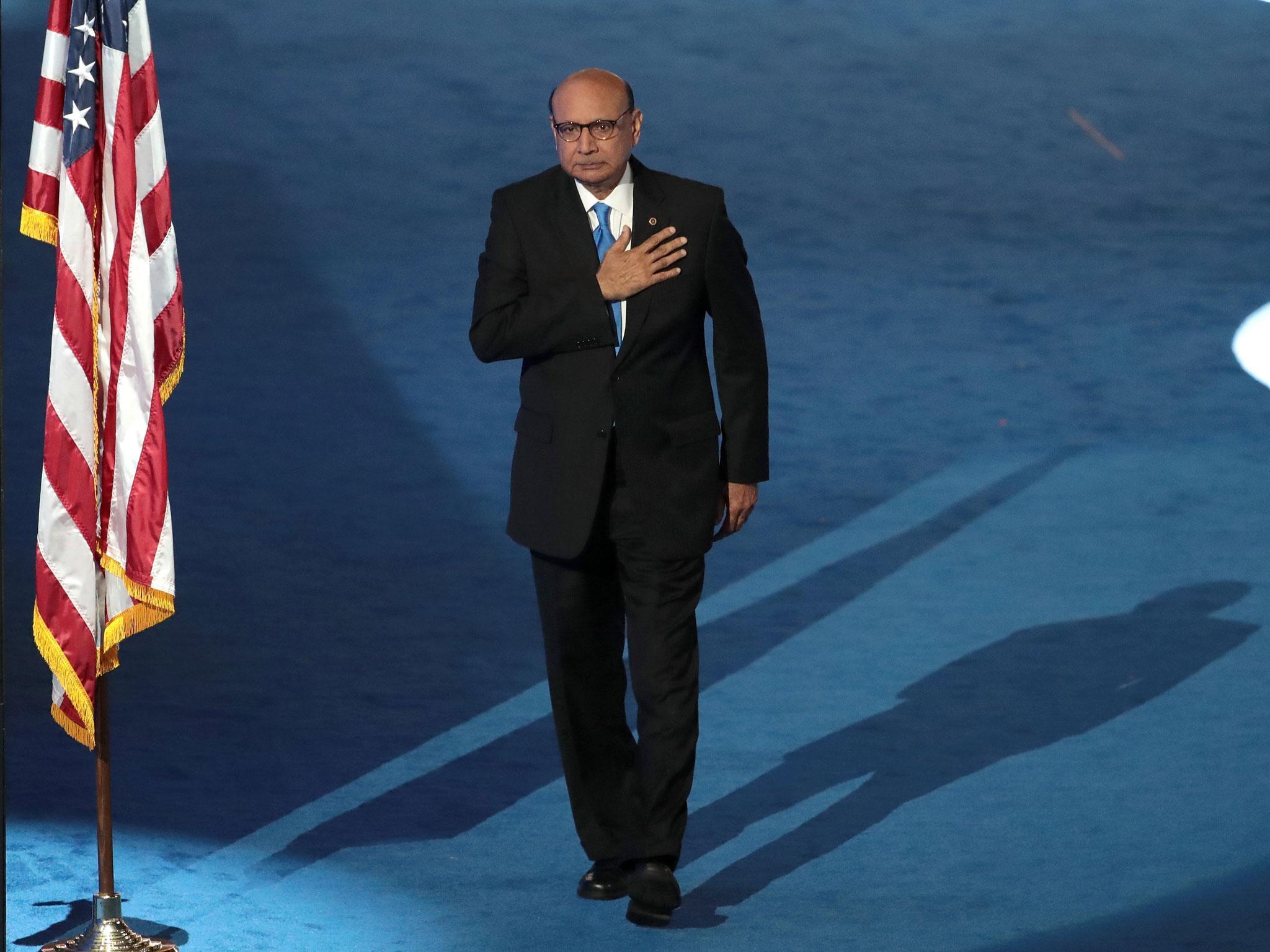 Khizr Khan said he wanted to extend his deepest gratitude to the men and women who serve in the armed forces