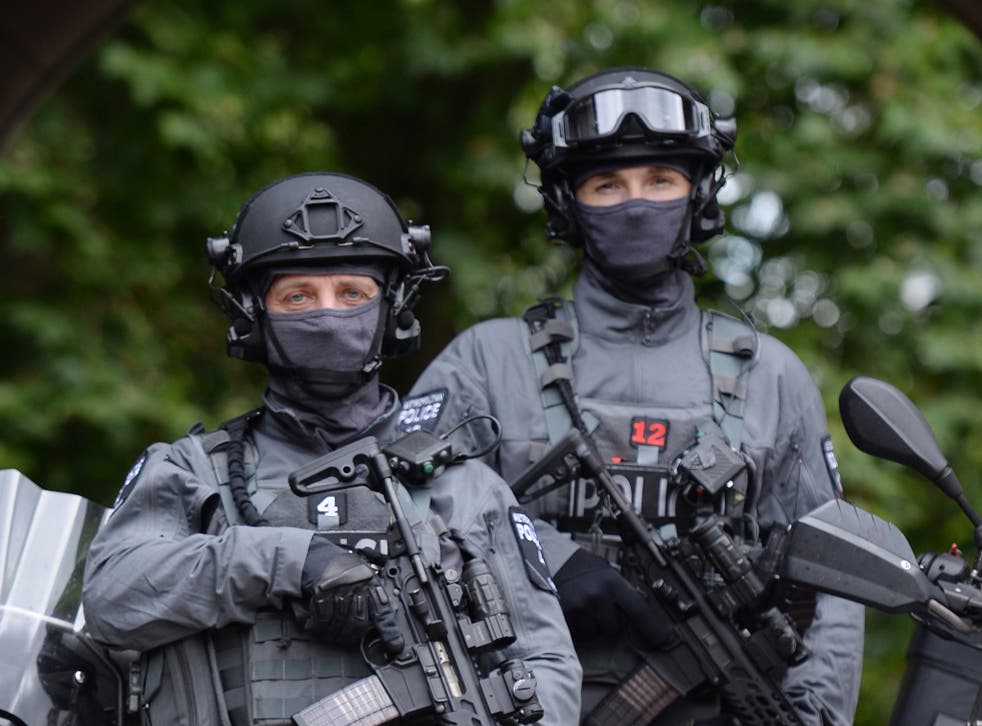 The first of 600 new armed counter-terrorism officers were deployed from Hyde Park in London to be put on public patrol