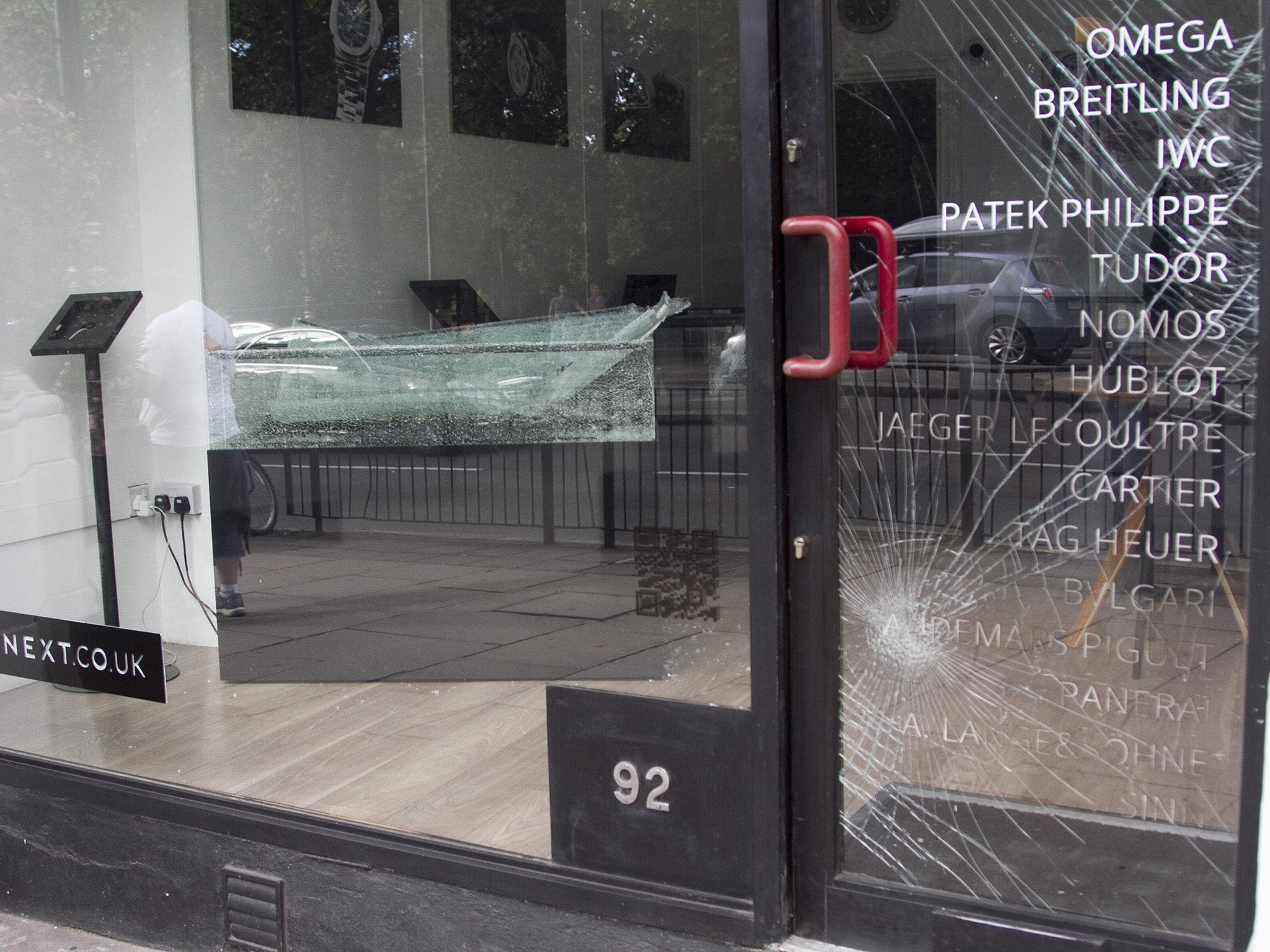 The store's owner said the robbers caused £500,000 worth of damage