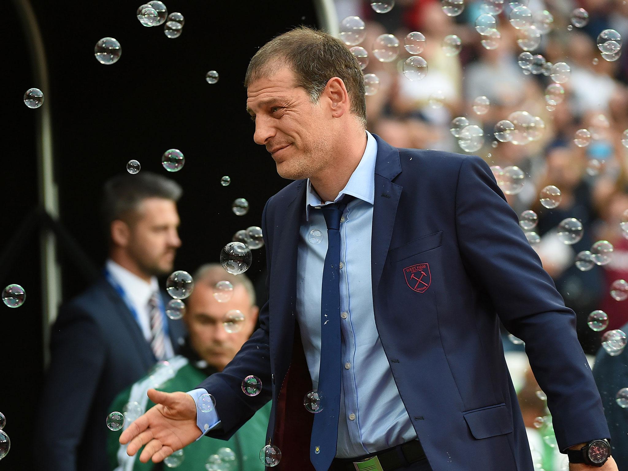 Manager Slaven Bilic during West Ham’s first match at the former Olympic Stadium in Stratford