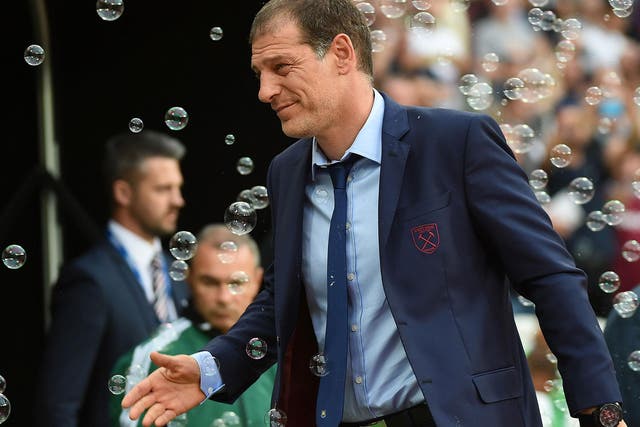 Manager Slaven Bilic during West Ham’s first match at the former Olympic Stadium in Stratford