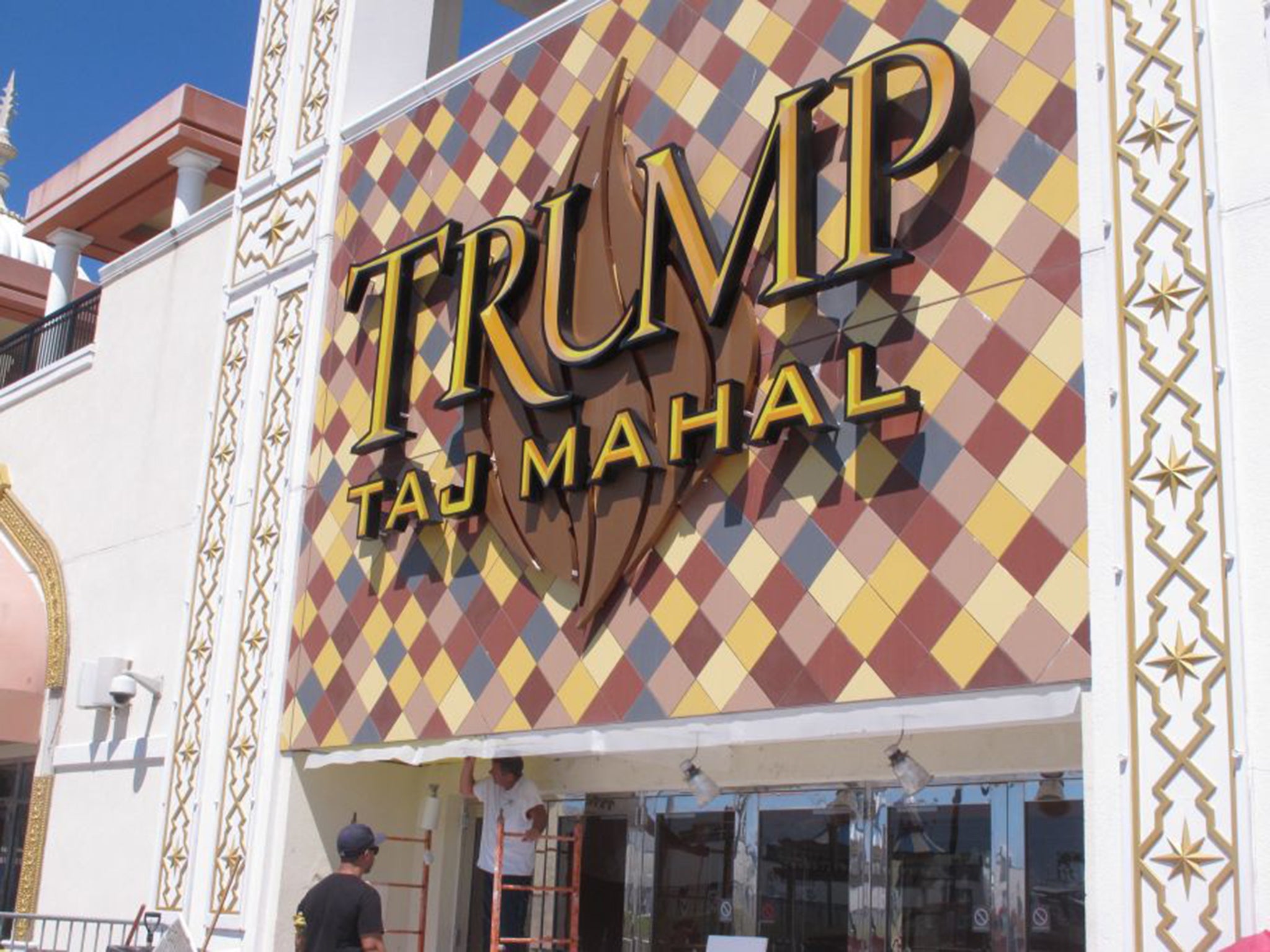 Donald Trump’s Trump Taj Mahal casino in Atlantic City. The venture closed in 2016 after four bankuptcies