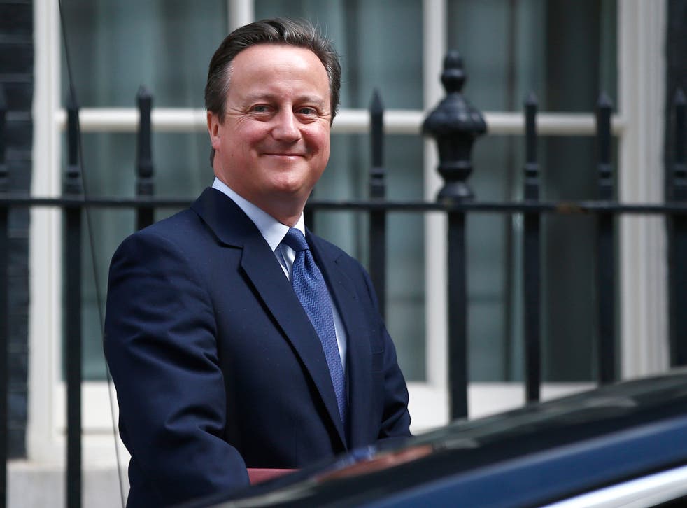 Former British PM David Cameron leaves Number 10 Downing Street