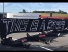 Black Lives Matter protest: Activists block road into Heathrow as protests take place across UK- as it happened