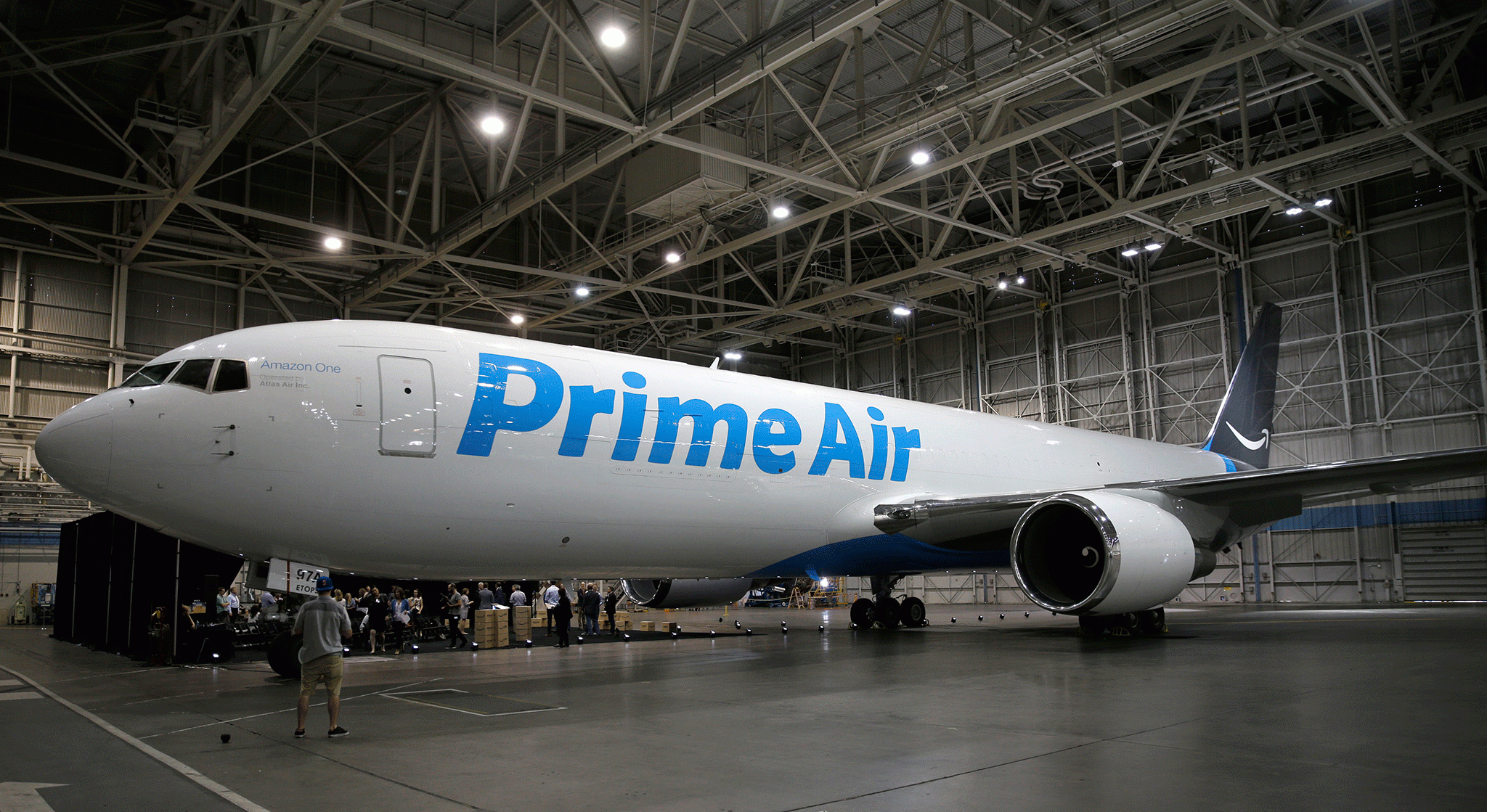 Amazon's first branded cargo plane is one of several initiatives to speed up the delivery process