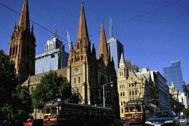 St Paul's Cathedral in Melbourne. A right-wing email says Australia could be officially recorded as a 'Muslim country' if people do not say they are Christian in a new census
