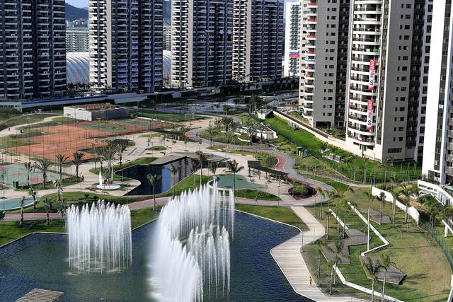 The organisers of the Olympic Village in Rio de Janeiro have come under criticism