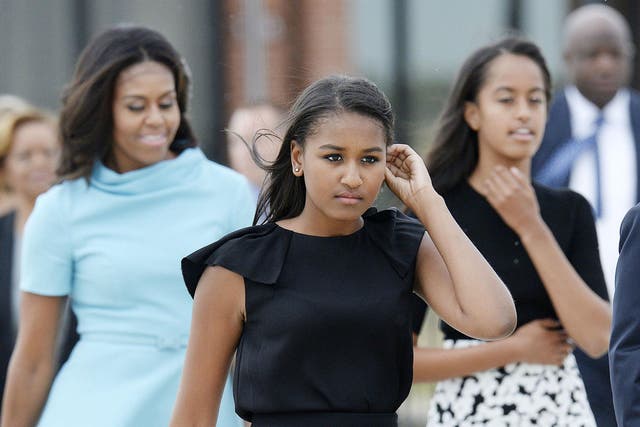 Michelle, Sasha and Malia Obama