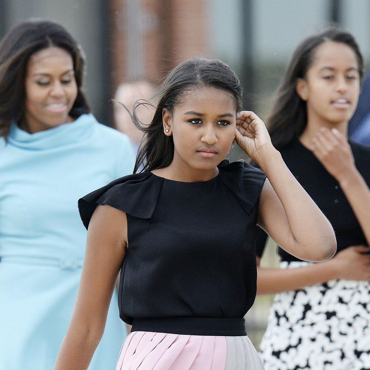Sasha Obama did not attend father's final speech as US president due to exam | The Independent | The Independent