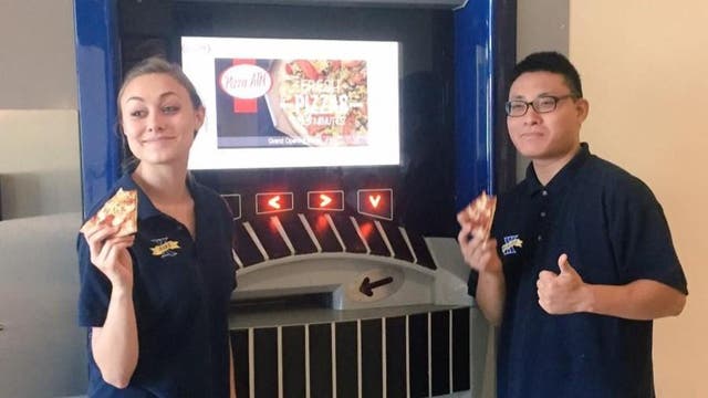 Staff get first dibs as the new ATM is fired-up