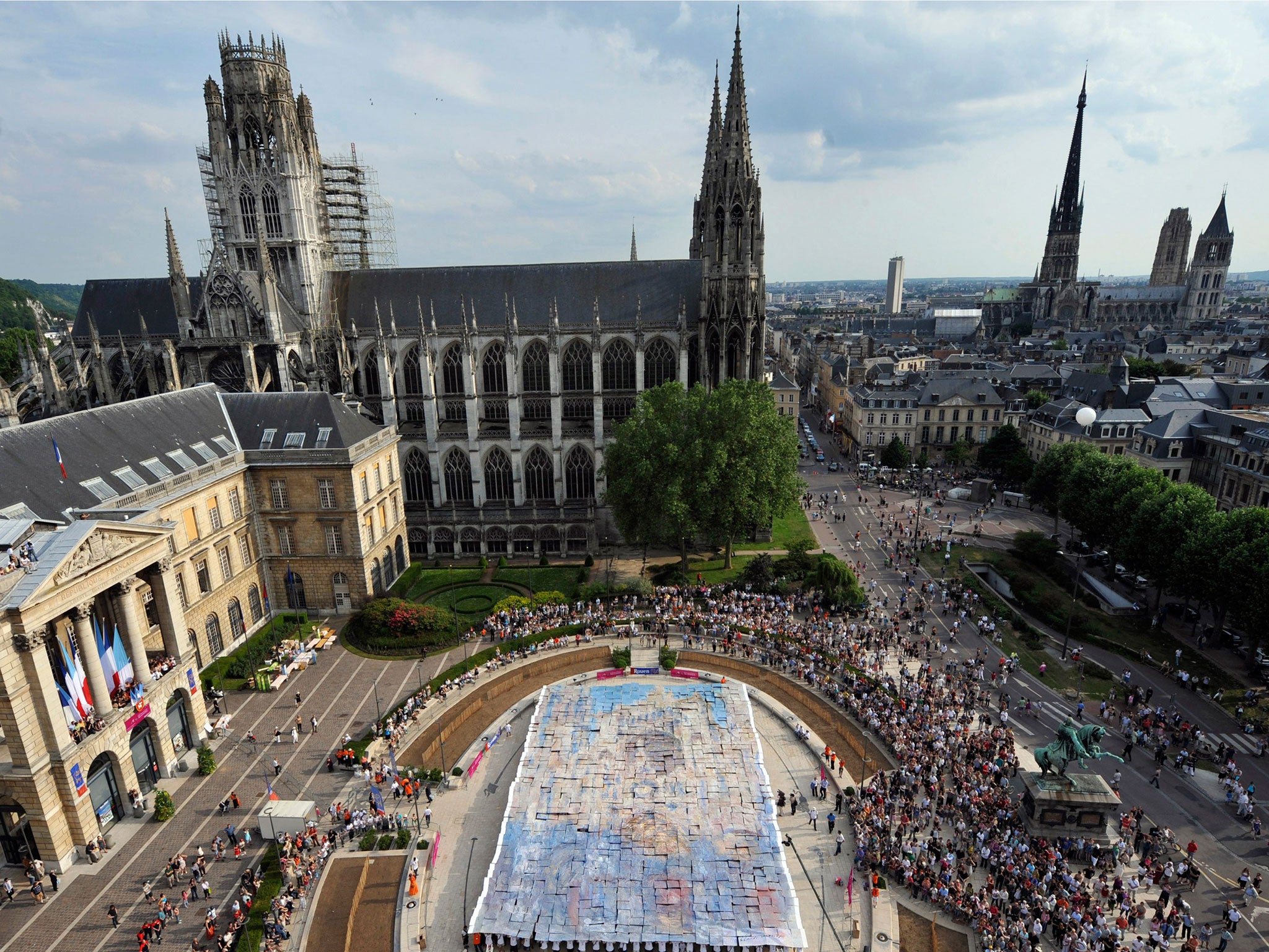 A view of the city of Rouen