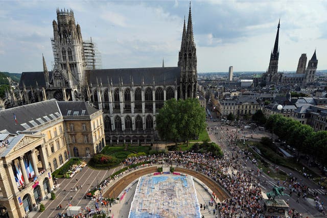 A view of the city of Rouen