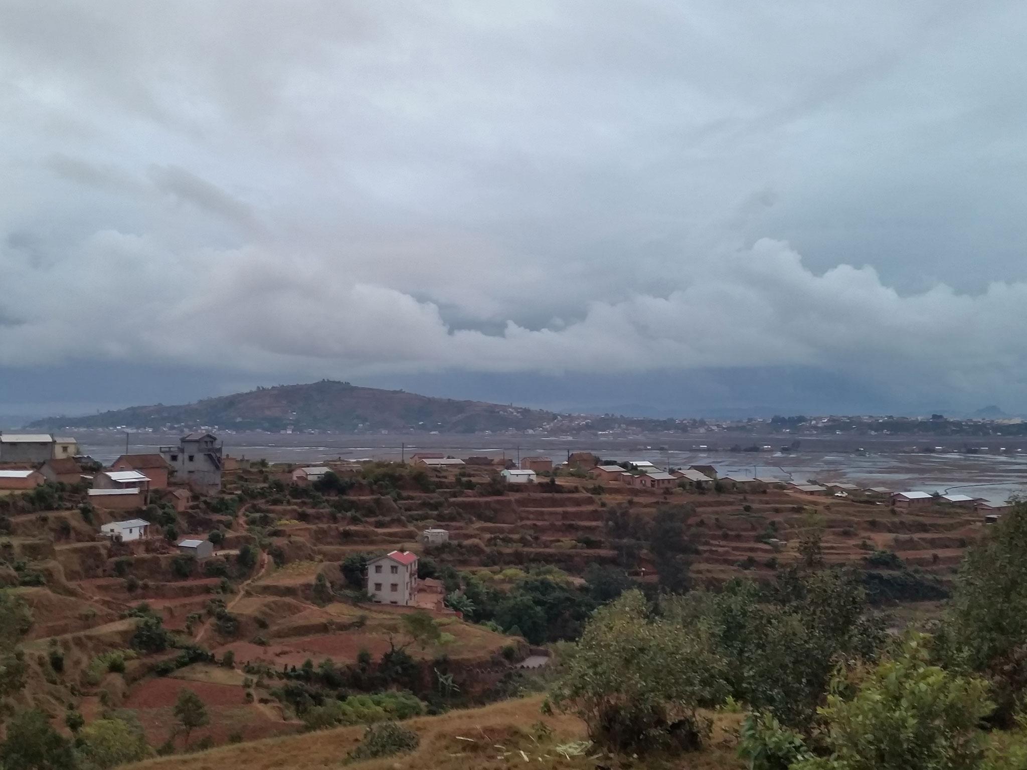 The area surrounding Ambohimidasy village, an hour's drive from the capital, Antananarivo