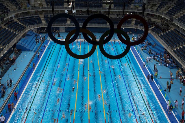 The Olympic swimming pool will be staffed by lifeguards throughout the Games