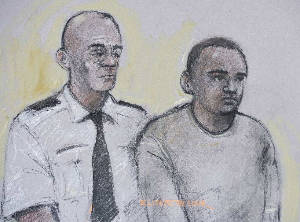 The 19-year-old Bulhan appearing at Westminster Magistrates Court yesterday