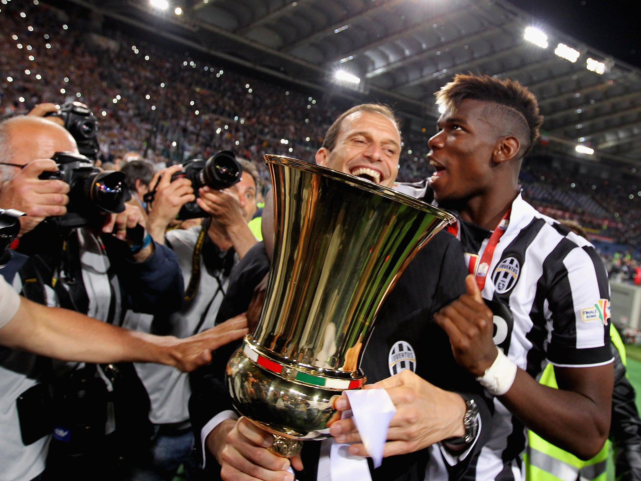 Paul Pogba has been told to report for Juventus pre-season training by manager Massmiliano Allegri