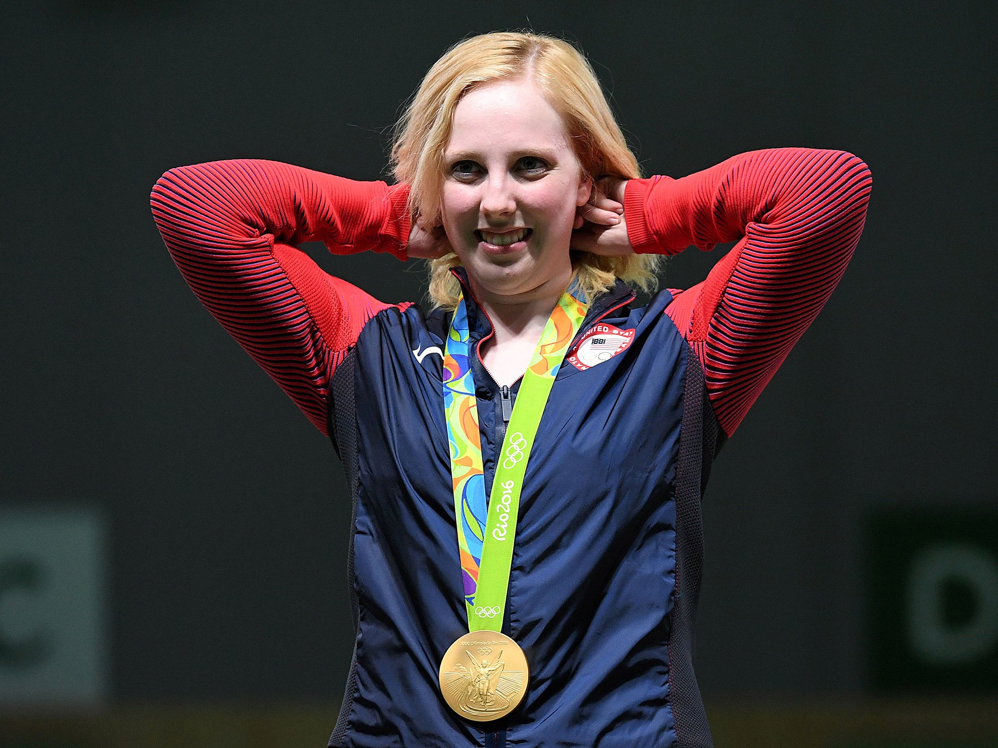 Virginia Thrasher won the first gold medal at the 2016 Olympics in the 10m air rifle shooting