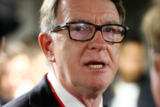 Lord Mandelson was interviewed for a BBC documentary on Brexit, to be broadcast on Monday night