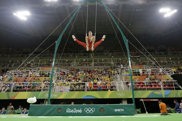 Gymnastics events are among those being played out to sparse crowds