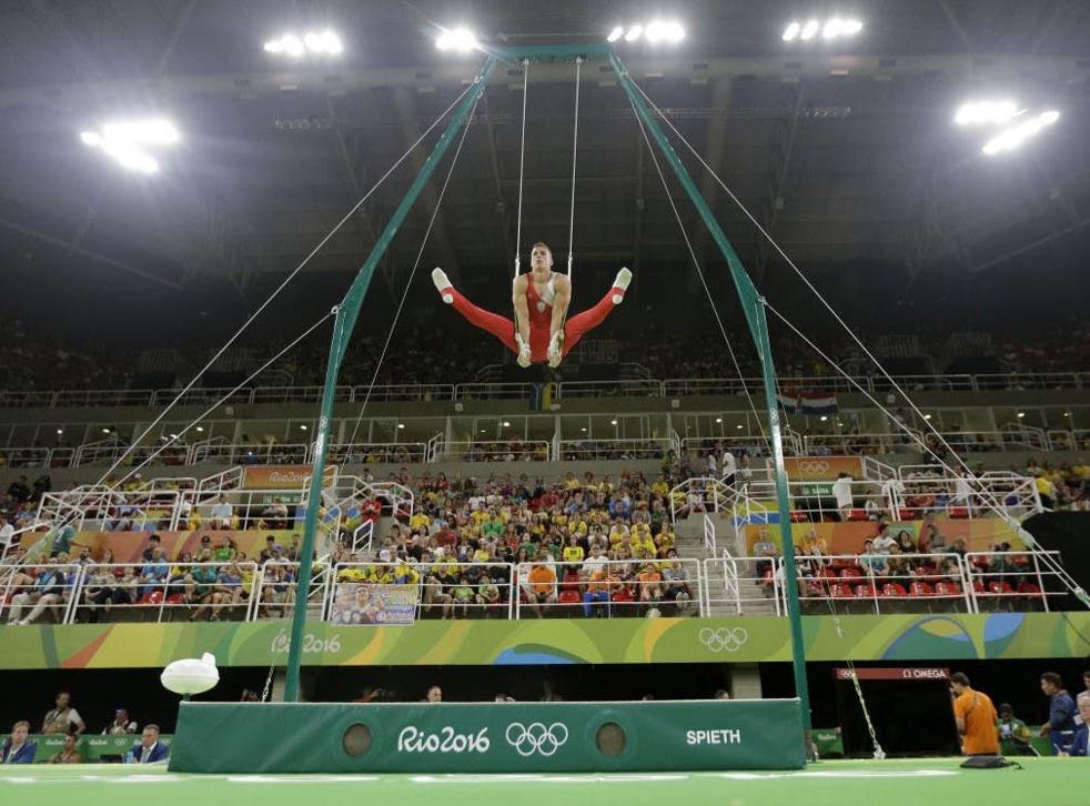 Gymnastics events are among those being played out to sparse crowds