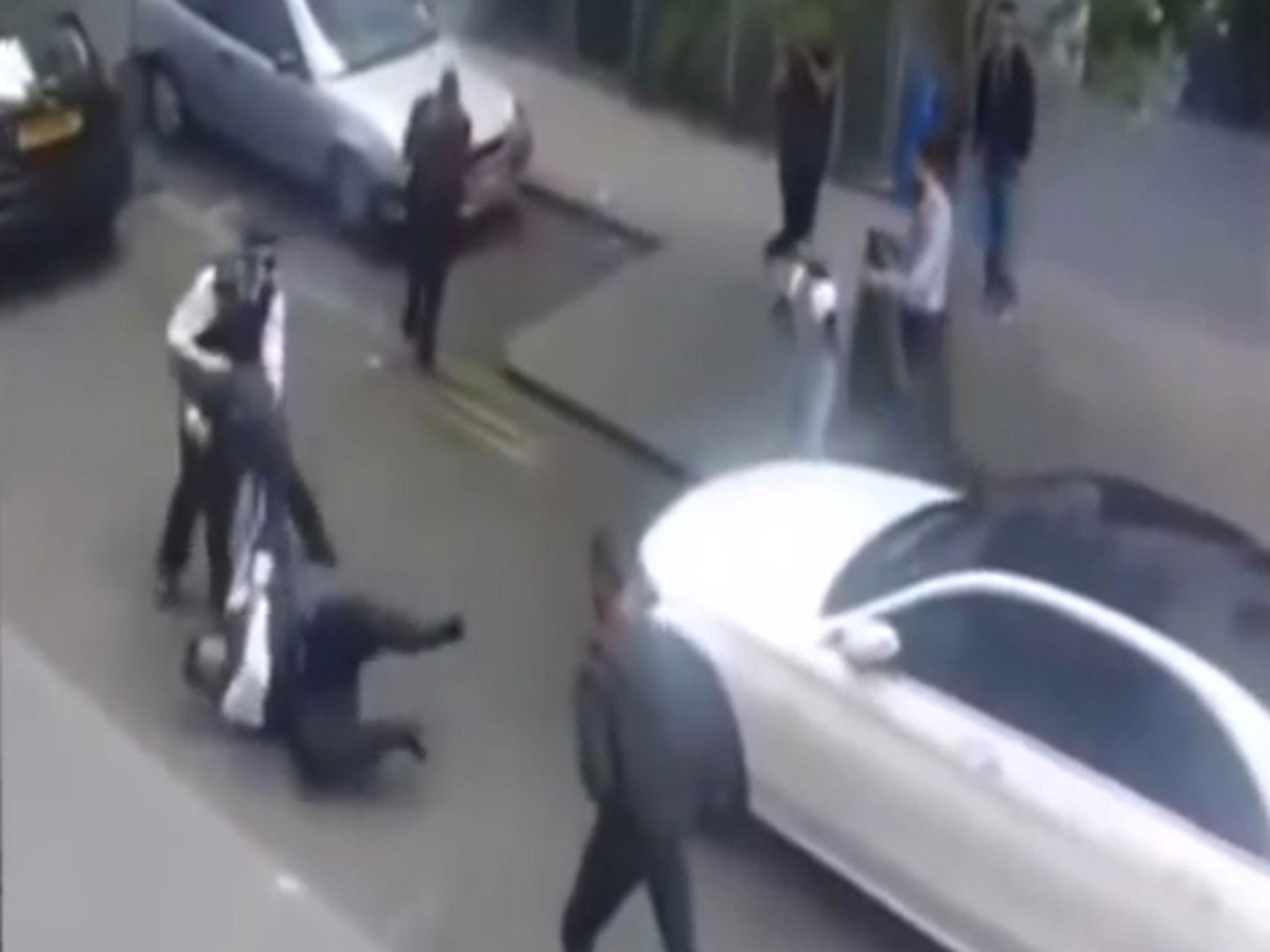 Police were attacked by a gang in Shadwell, East London this weekend