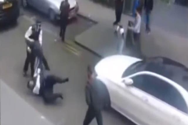 Police were attacked by a gang in Shadwell, East London this weekend